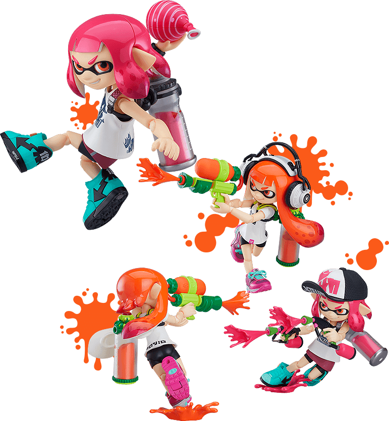 Splatoon Figma Splatoon ガール 特設サイト グッドスマイルカンパニー