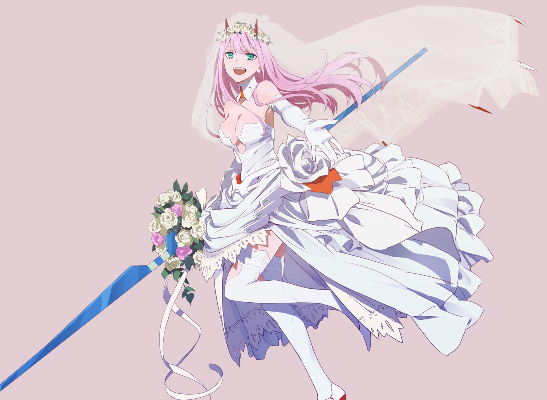 Just Married : ZeroTwo  Anime, Darling in the franxx, Zero two